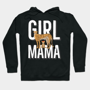 Girl mama cheetah  and cub Hoodie